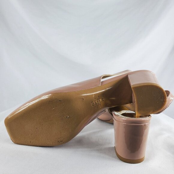 Valentino Garavani Women's Pink One Stud Patent Leather Pumps Size 8.5 - Picture 13 of 16